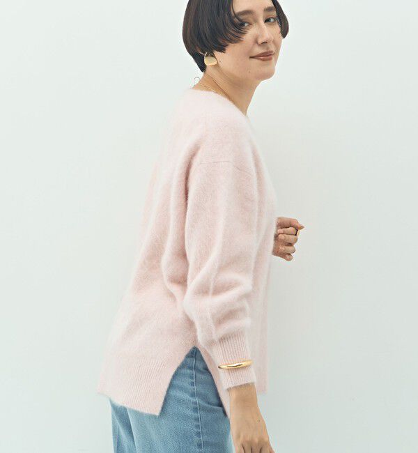 NOLLEY'S sophi「カシミヤ混ヘアリークルーネックプルオーバー」|ニット・セーター|