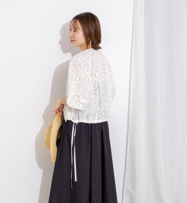 NOLLEY'S「【MARILYN MOON/マリリーンムーン】reversible sheer lace blouson」|ブルゾン・スタジャン|