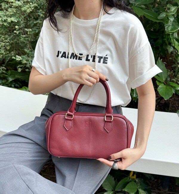 fredy emue「FR横長レザーボストンバッグ」|ショルダー・メッセンジャー|