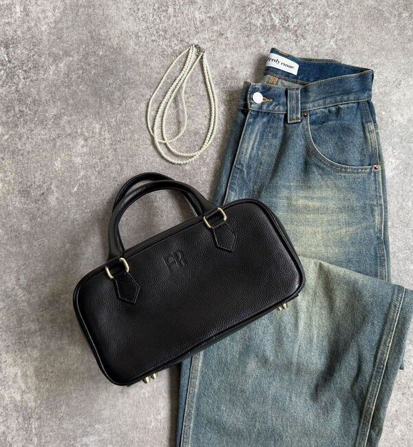 fredy emue「FR横長レザーボストンバッグ」|ショルダー・メッセンジャー|