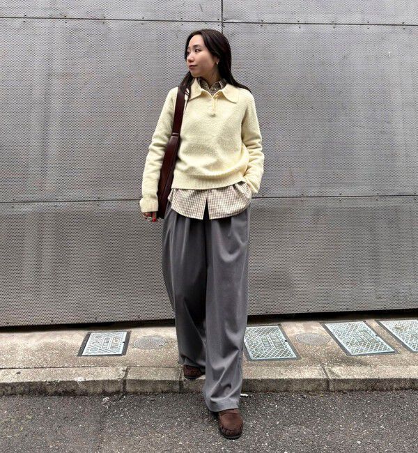 fredy emue「ポロ衿ニットプルオーバー」|ニット・セーター|