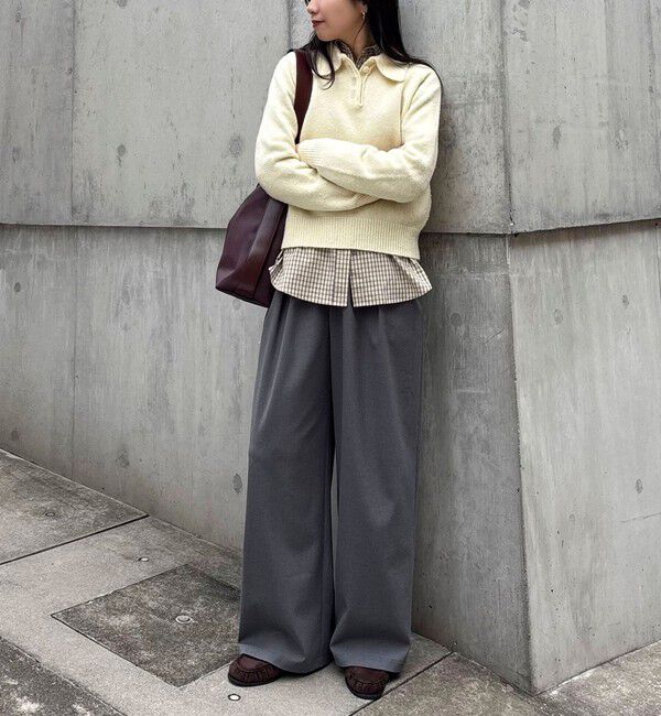 fredy emue「ポロ衿ニットプルオーバー」|ニット・セーター|