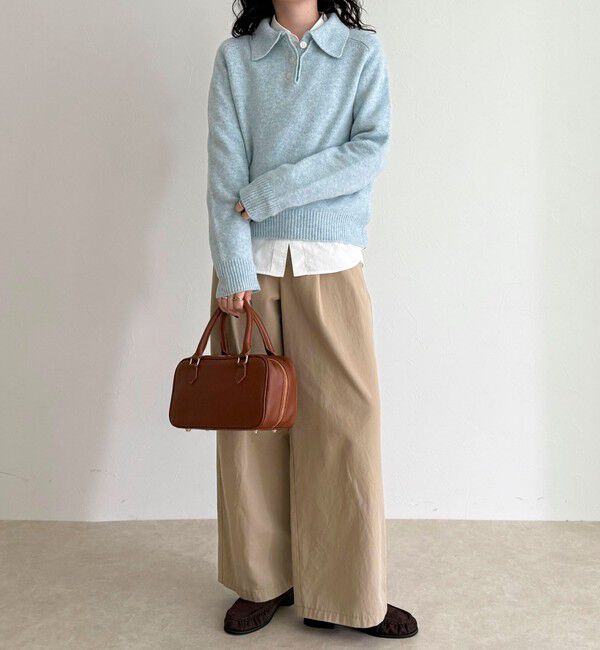 fredy emue「ポロ衿ニットプルオーバー」|ニット・セーター|