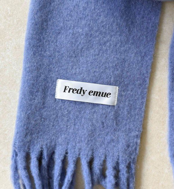 fredy emue「ウール混ブークレ無地マフラー 30」|マフラー|