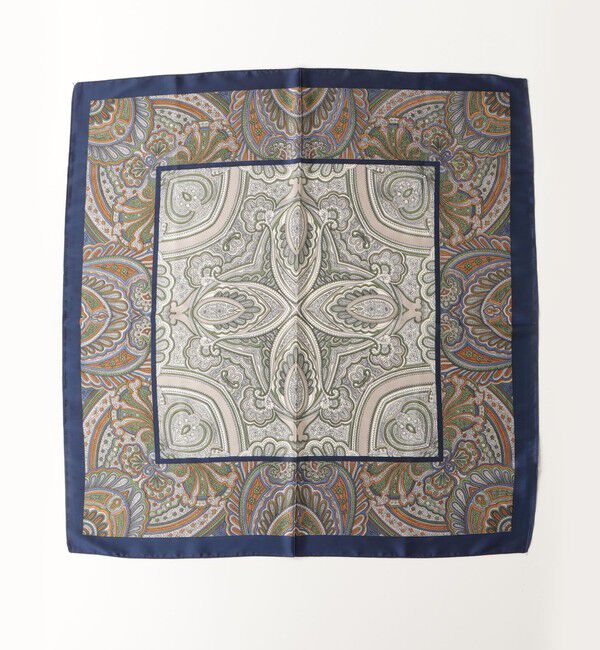 fredy emue「縁取りプリントスカーフ」|バンダナ・スカーフ|