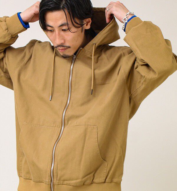 GLOSTER「【タフに着回す】キャンバス/デニム ジップパーカー」|ブルゾン・スタジャン|