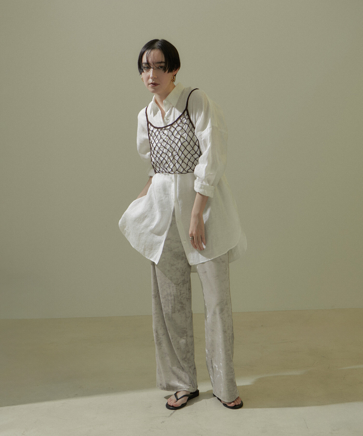 SALON adam et rope'「ビーズかぎ針キャミソール」|キャミソール|