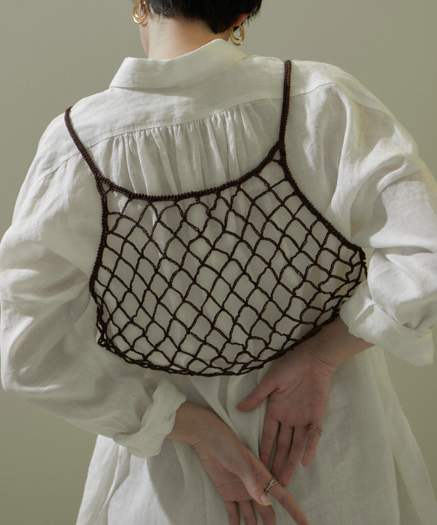 SALON adam et rope'「ビーズかぎ針キャミソール」|キャミソール|