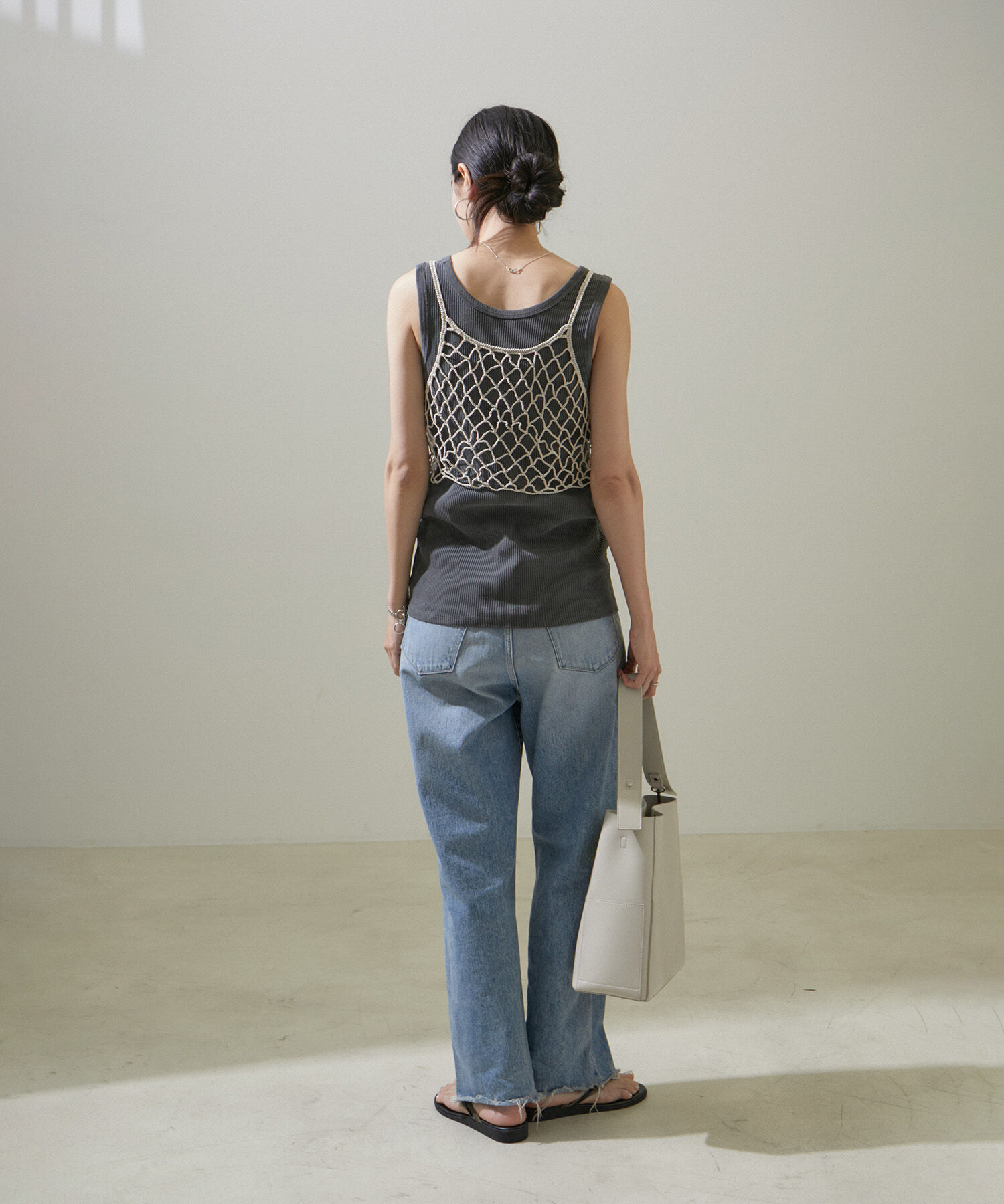 SALON adam et rope'「ビーズかぎ針キャミソール」|キャミソール|