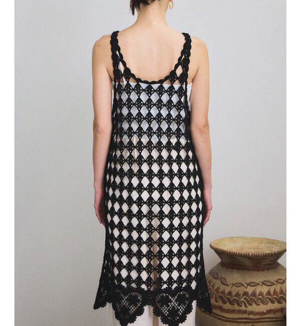 SALON adam et rope'「クロシェニットワンピース」|ワンピース|