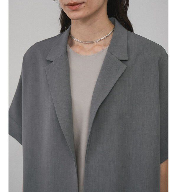 SALON adam et rope'「【WEB限定】ハーフスリーブリラクシーオーバーシャツ/ジャケット［冷房対策・日除け］」|シャツ・ブラウス|