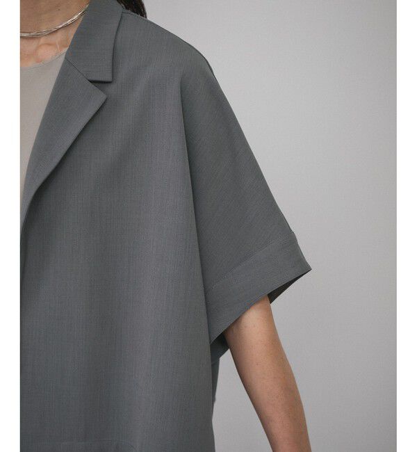 SALON adam et rope'「【WEB限定】ハーフスリーブリラクシーオーバーシャツ/ジャケット［冷房対策・日除け］」|シャツ・ブラウス|