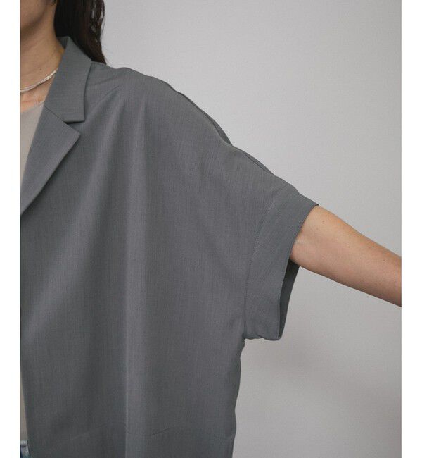 SALON adam et rope'「【WEB限定】ハーフスリーブリラクシーオーバーシャツ/ジャケット［冷房対策・日除け］」|シャツ・ブラウス|