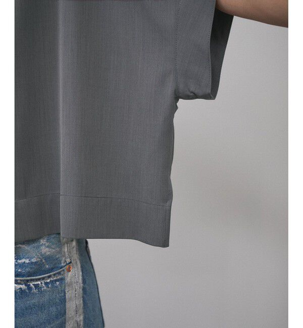 SALON adam et rope'「【WEB限定】ハーフスリーブリラクシーオーバーシャツ/ジャケット［冷房対策・日除け］」|シャツ・ブラウス|