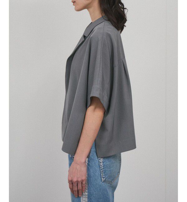 SALON adam et rope'「【WEB限定】ハーフスリーブリラクシーオーバーシャツ/ジャケット［冷房対策・日除け］」|シャツ・ブラウス|