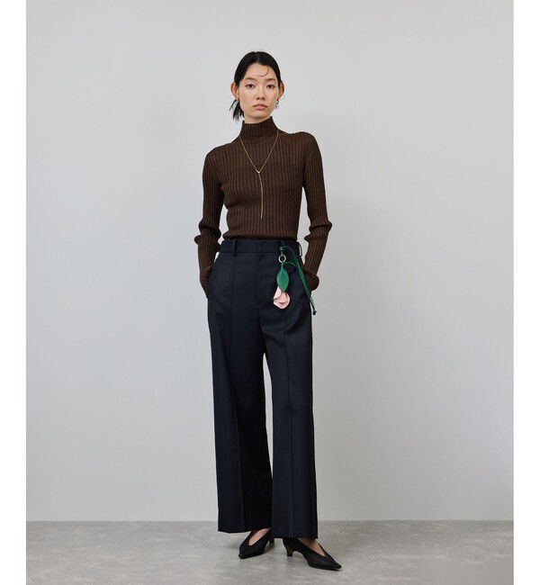 ROPE「ラメタートルリブプルオーバー/イージーケア」|ニット・セーター|