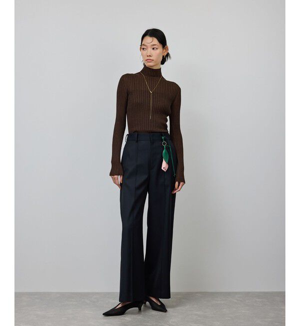 ROPE「ラメタートルリブプルオーバー/イージーケア」|ニット・セーター|