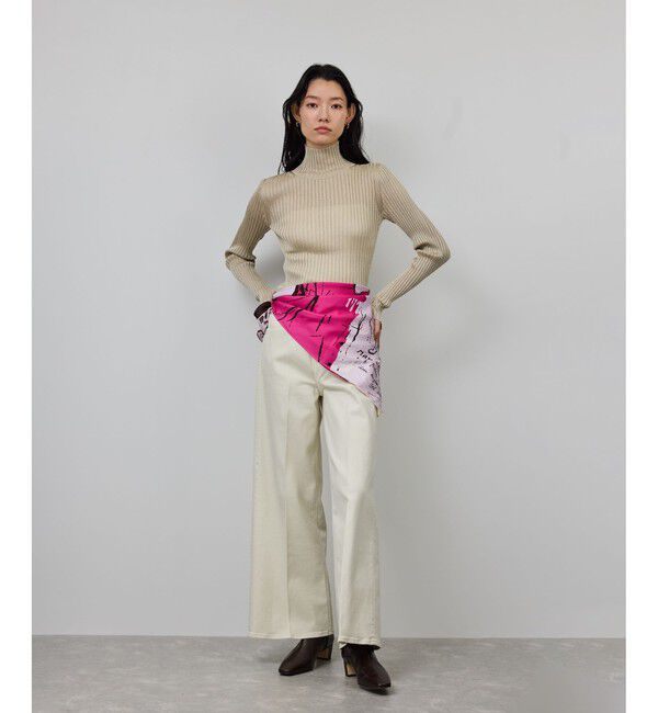 ROPE「ラメタートルリブプルオーバー/イージーケア」|ニット・セーター|