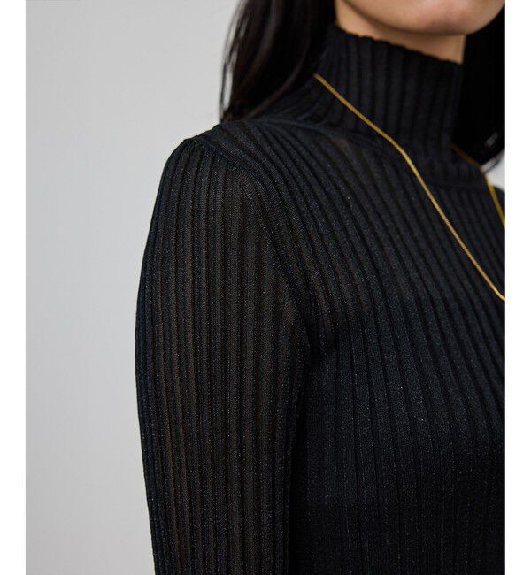 ROPE「ラメタートルリブプルオーバー/イージーケア」|ニット・セーター|