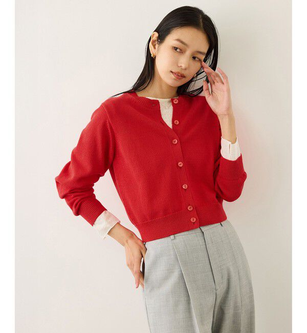 ROPE「オーガニックコットンカーディガン/イージーケア」|カーディガン|