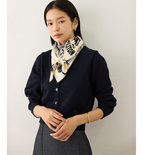 ROPE「オーガニックコットンカーディガン/イージーケア」|カーディガン|ネイビー(40)