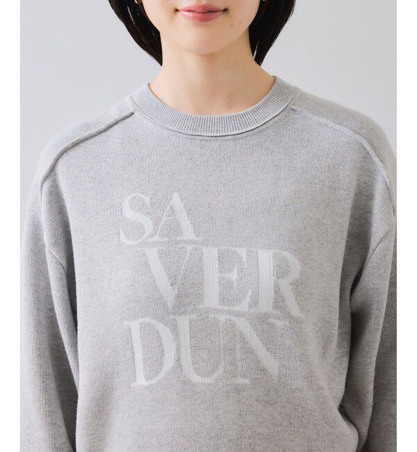 VIS「スウェットライクジャガードロゴニット」|ニット・セーター|