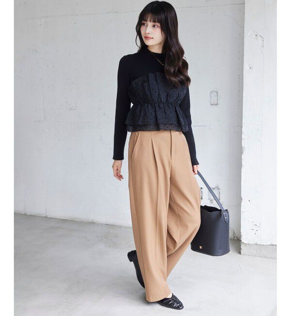 VIS「ビスチェドッキングニットプルオーバー/セットアップ対応」|ニット・セーター|