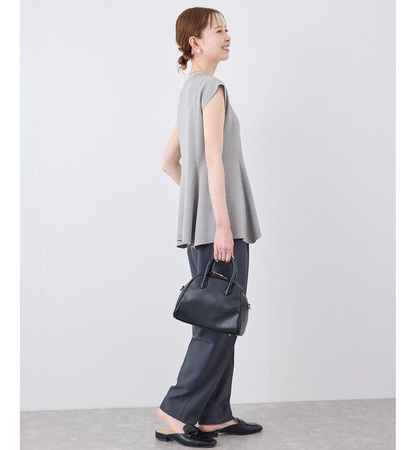 Rope&rsquo;Picnic「【洗濯機OK・アンチピリング】八方映えニット ペプラムニットプルオーバー」|ニット・セーター|