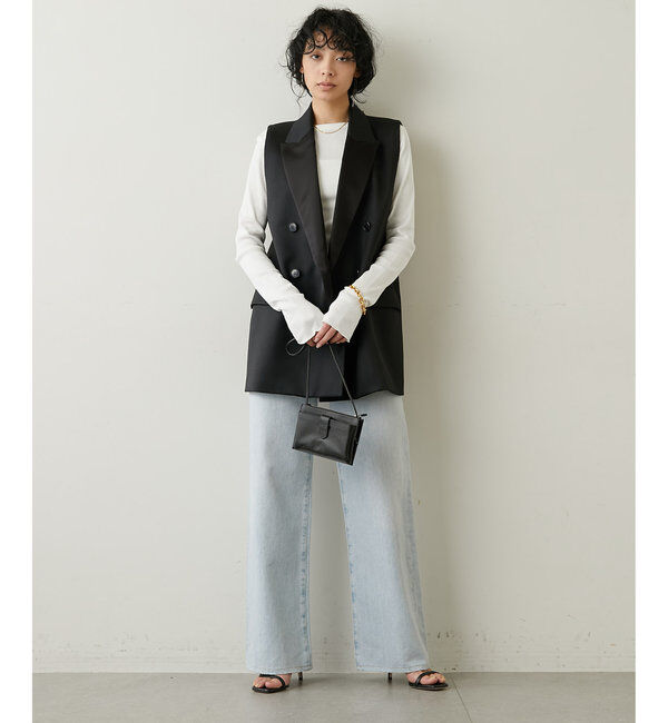  「Vバックシャンテレコカットソー」|Tシャツ・カットソー|