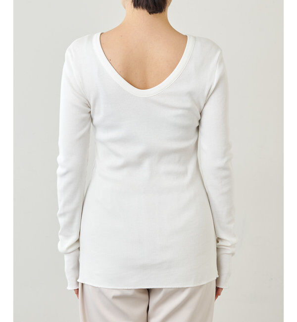  「Vバックシャンテレコカットソー」|Tシャツ・カットソー|