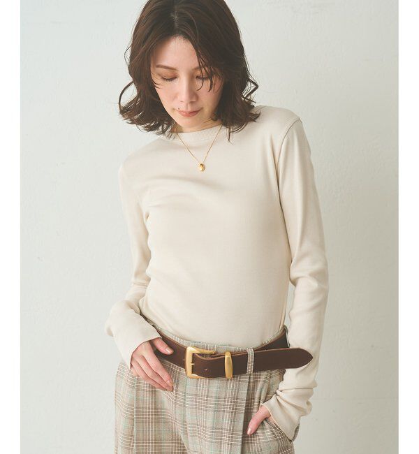  「Vバックシャンテレコカットソー」|Tシャツ・カットソー|