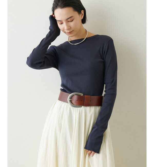  「Vバックシャンテレコカットソー」|Tシャツ・カットソー|