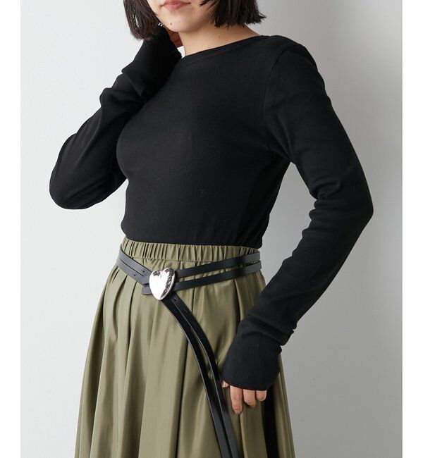  「Vバックシャンテレコカットソー」|Tシャツ・カットソー|