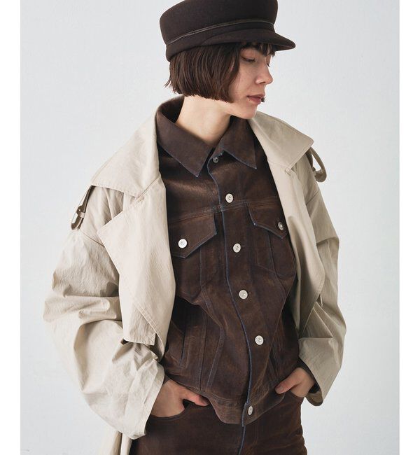  「ロングトレンチコート」|トレンチコート|