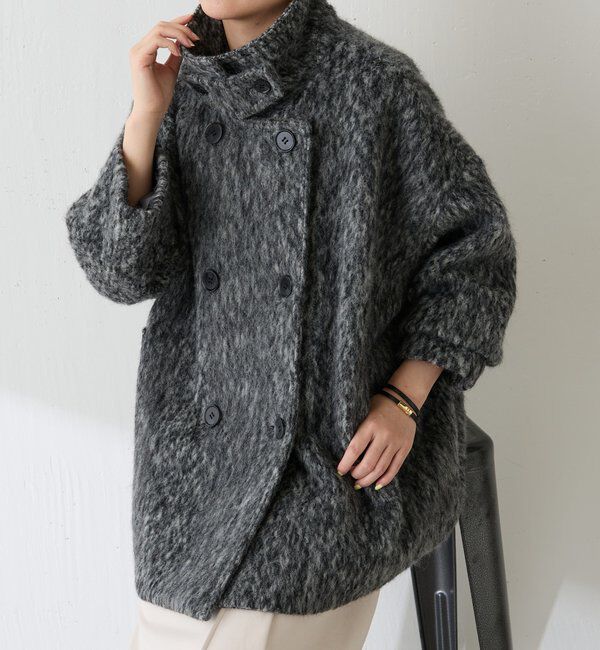  「シャギーコート」|その他|チャコールグレー