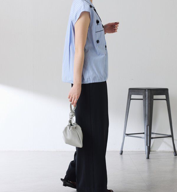  「ビジューストライプブラウス」|シャツ・ブラウス|