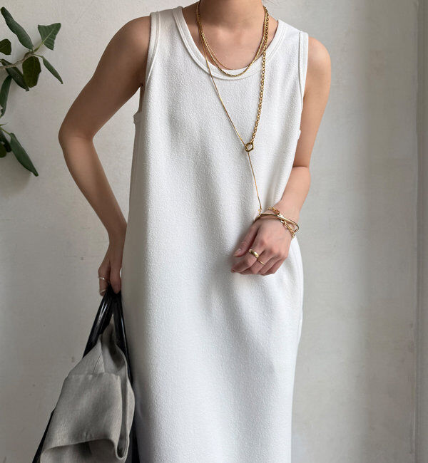  「【全骨格細見え】ブークレーダンボールタンクワンピース」|ワンピース|