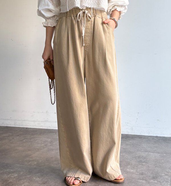  「デニムワイドイージーパンツ」|デニム|