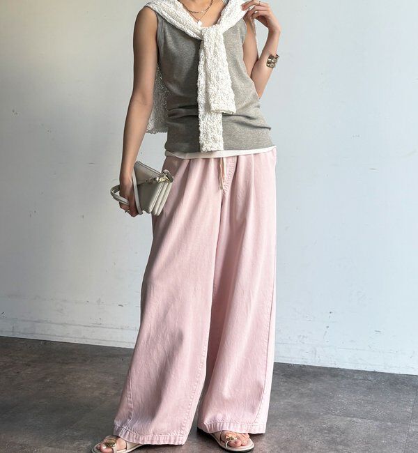  「デニムワイドイージーパンツ」|デニム|