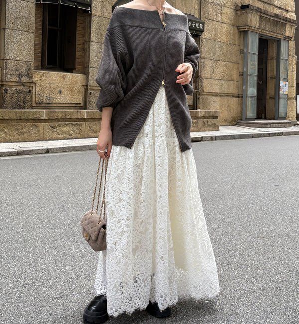  「フロントジップニット」|ニット・セーター|