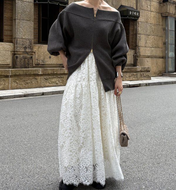  「フロントジップニット」|ニット・セーター|