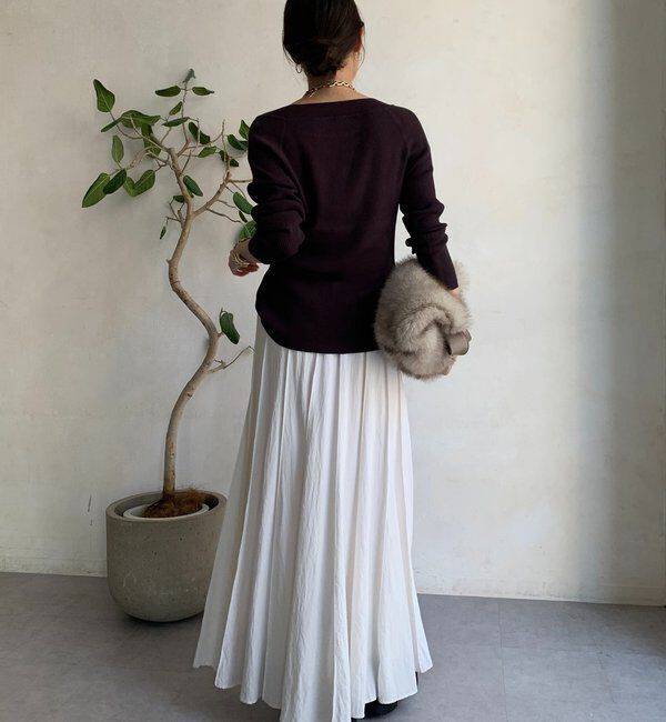  「ボートネックリブニット」|ニット・セーター|