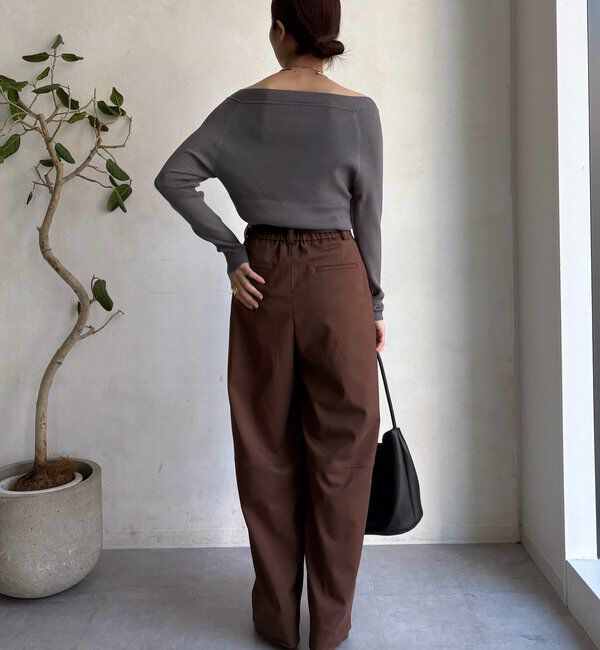  「ボートネックリブニット」|ニット・セーター|