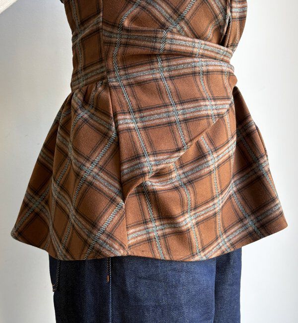  「起毛チェックビスチェ」|シャツ・ブラウス|