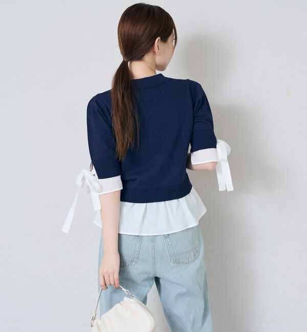  「ドッキングポロニット」|カーディガン|