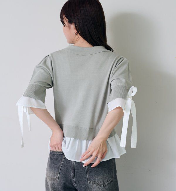  「ドッキングポロニット」|カーディガン|