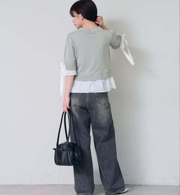  「ドッキングポロニット」|カーディガン|