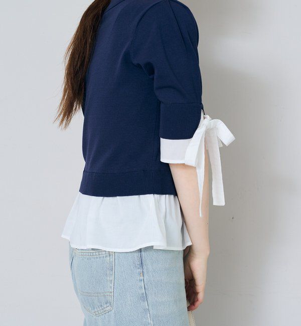  「ドッキングポロニット」|カーディガン|