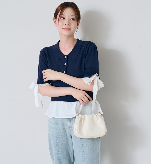  「ドッキングポロニット」|カーディガン|