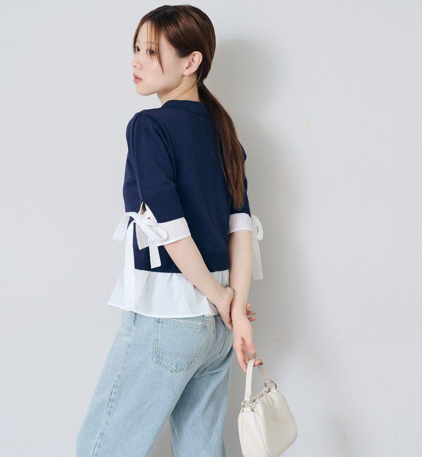  「ドッキングポロニット」|カーディガン|